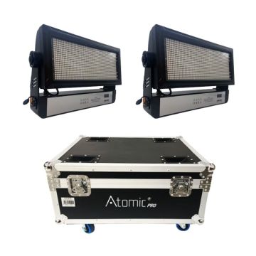 Atomic Pro Sirio Arch500 Outdoor coppia con flightcase