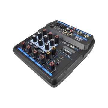 Cobra AUMX4 mini mixer 4 canali con Bluetooth e USB