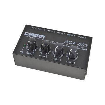 Cobra ACA-003 mini mixer mini 4 canali line ultra low noise