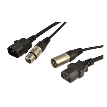 Cavo Audio & Power con connettori XLR e IEC 10 mt.