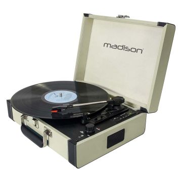 Madison MAD-RETROCASE-CR giradischi con registratore USB/SD