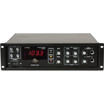 LTC PAA80BT amplificatore PA 80W con radio, Bluetooth e USB-MP3