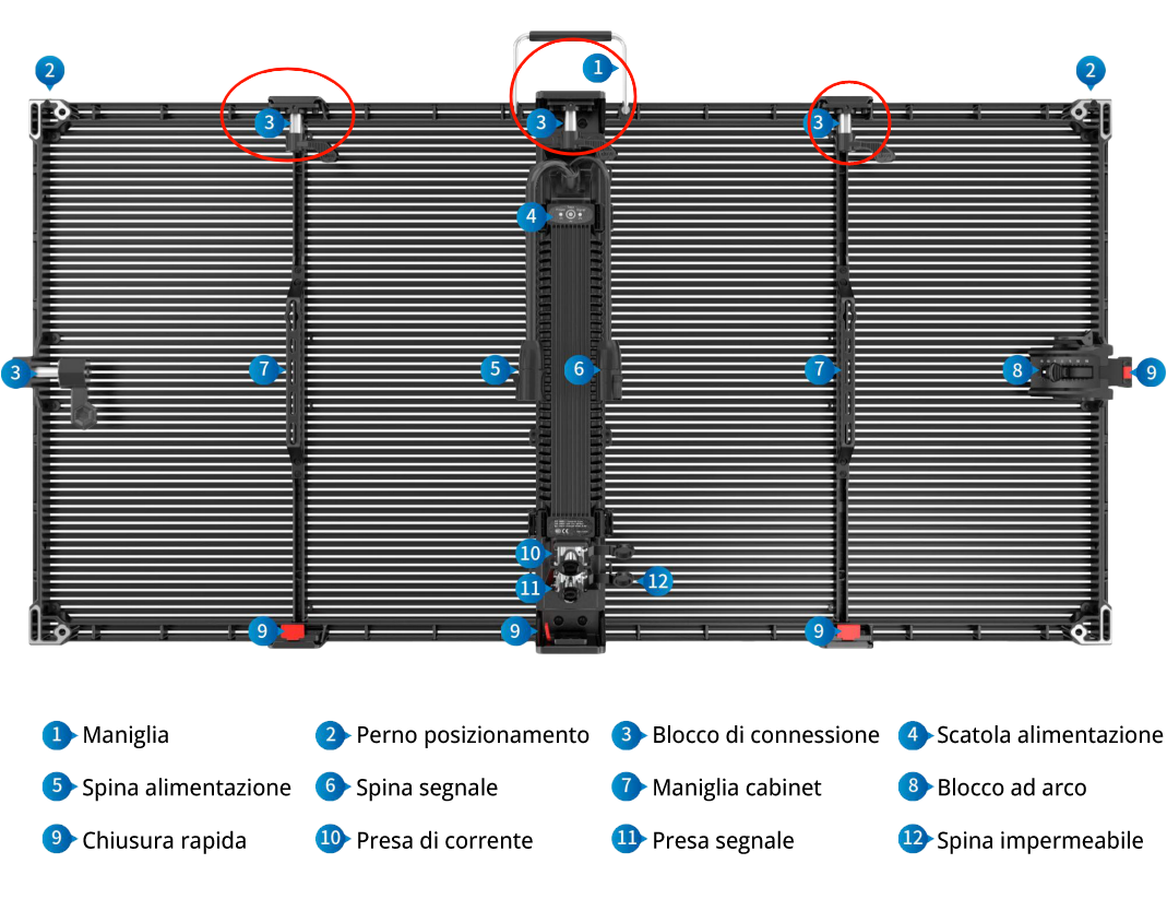 led wall trasparente